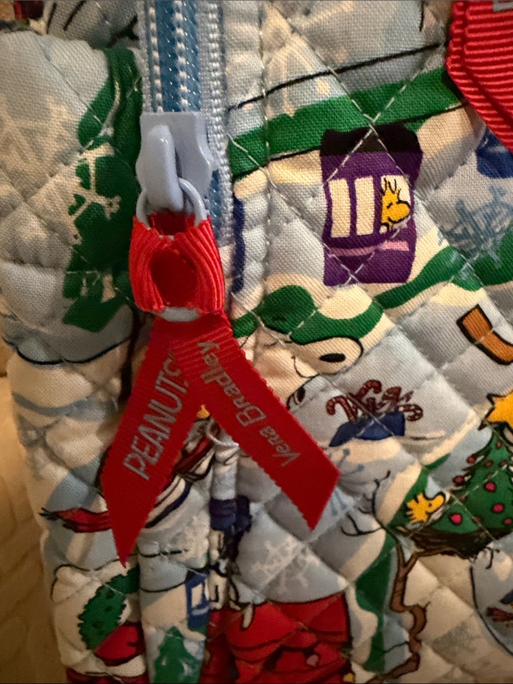 Vera Bradley x Peanuts Christmas Backpack New! - Picture 4 of 15